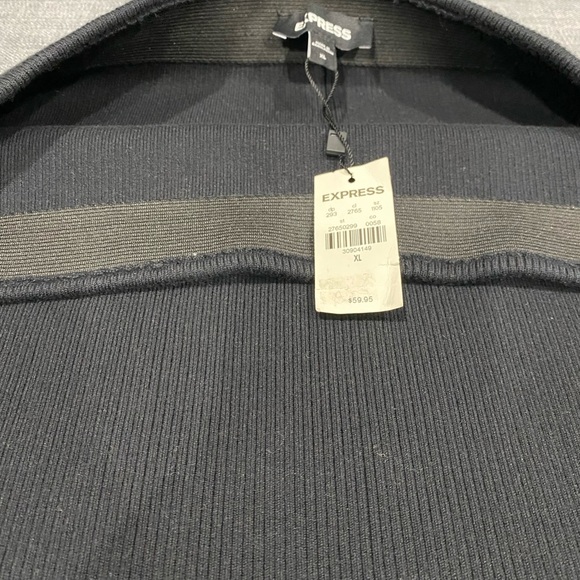 Express Black Pull-On Ribbed Stretchy Sweater Skirt NWT Size XL - Picture 5 of 5